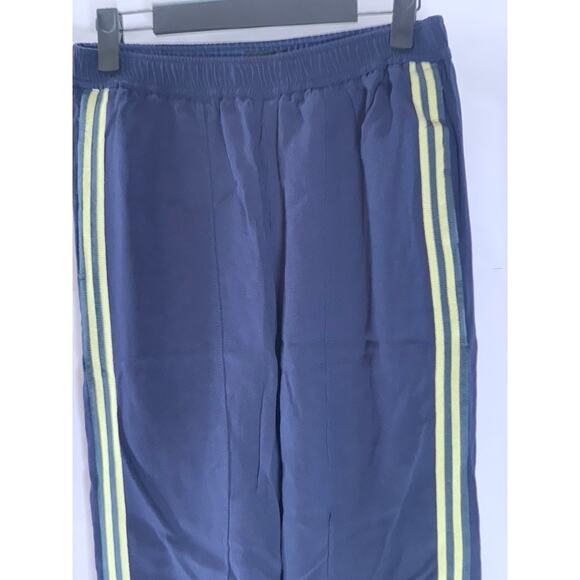 J.CREW Women's Blue/Yellow Double Stripe Crepe Pull-On Track Pants SZ 0 - Picture 3 of 10